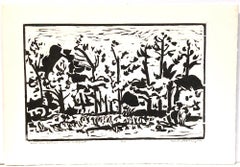 Carl Ashby, Wind Thru the Trees, South Wellfleet, 1991, intaglio,  embossed
