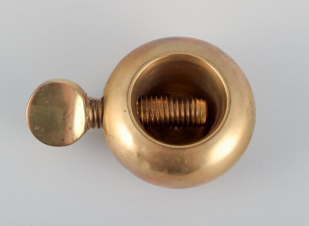 Modern Danish design. Brass Nutcracker. Mid-20th Century For Sale