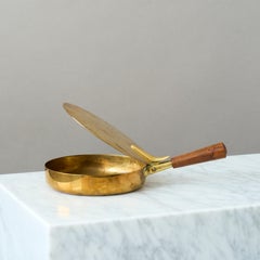 Carl Aubock 1950s Butler Brass Ashtray for Illums Bolighus, Denmark