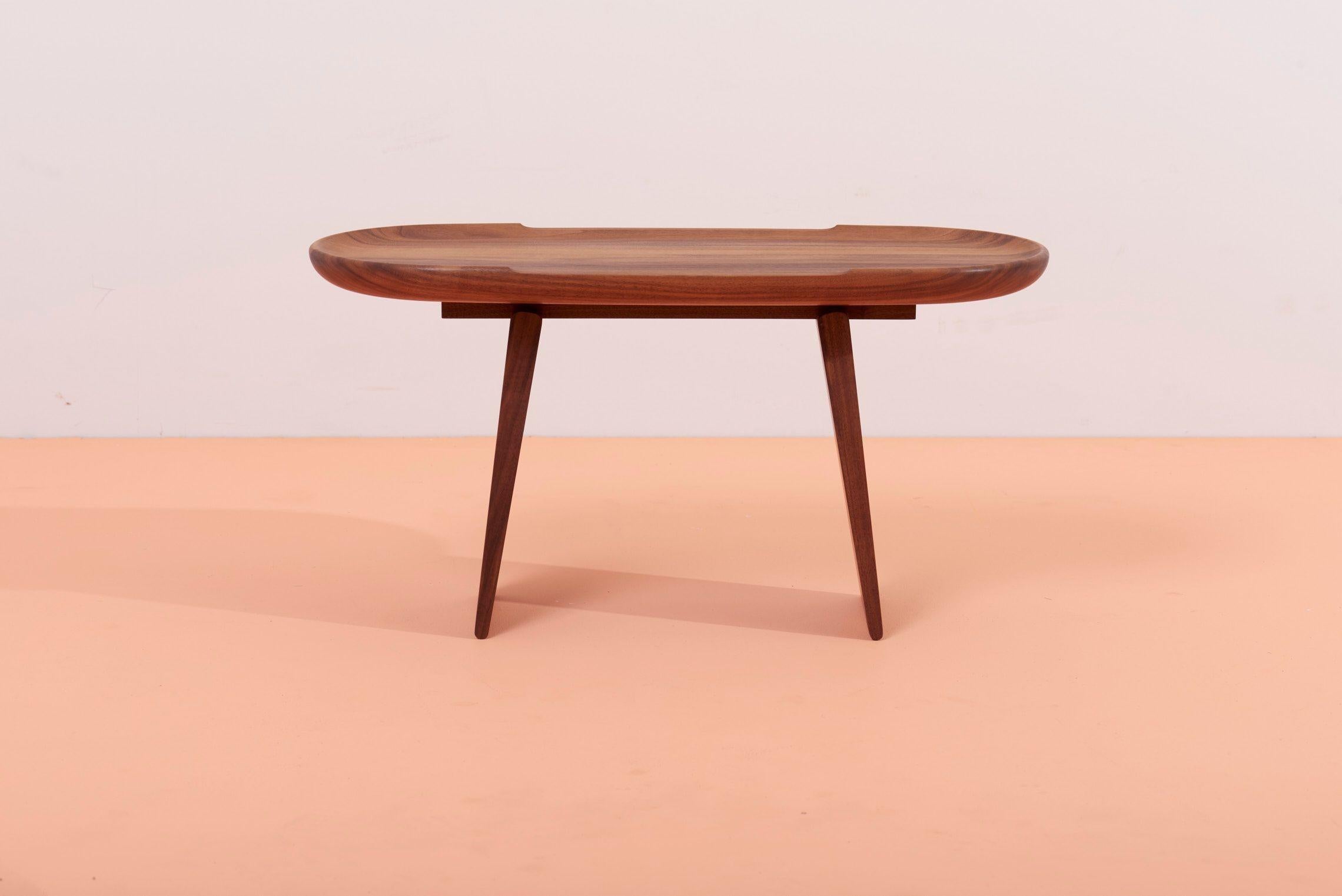 Side Table in Walnut by Carl Auböck, New.