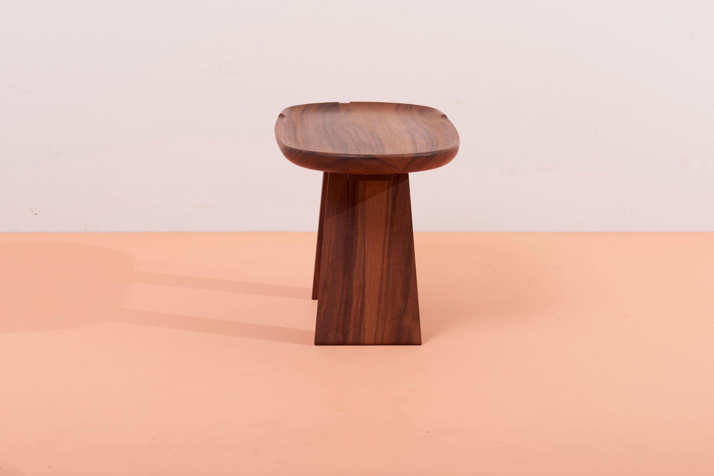 Austrian Carl Auböck #3511 Walnut Side Table, Austria, 2022 For Sale