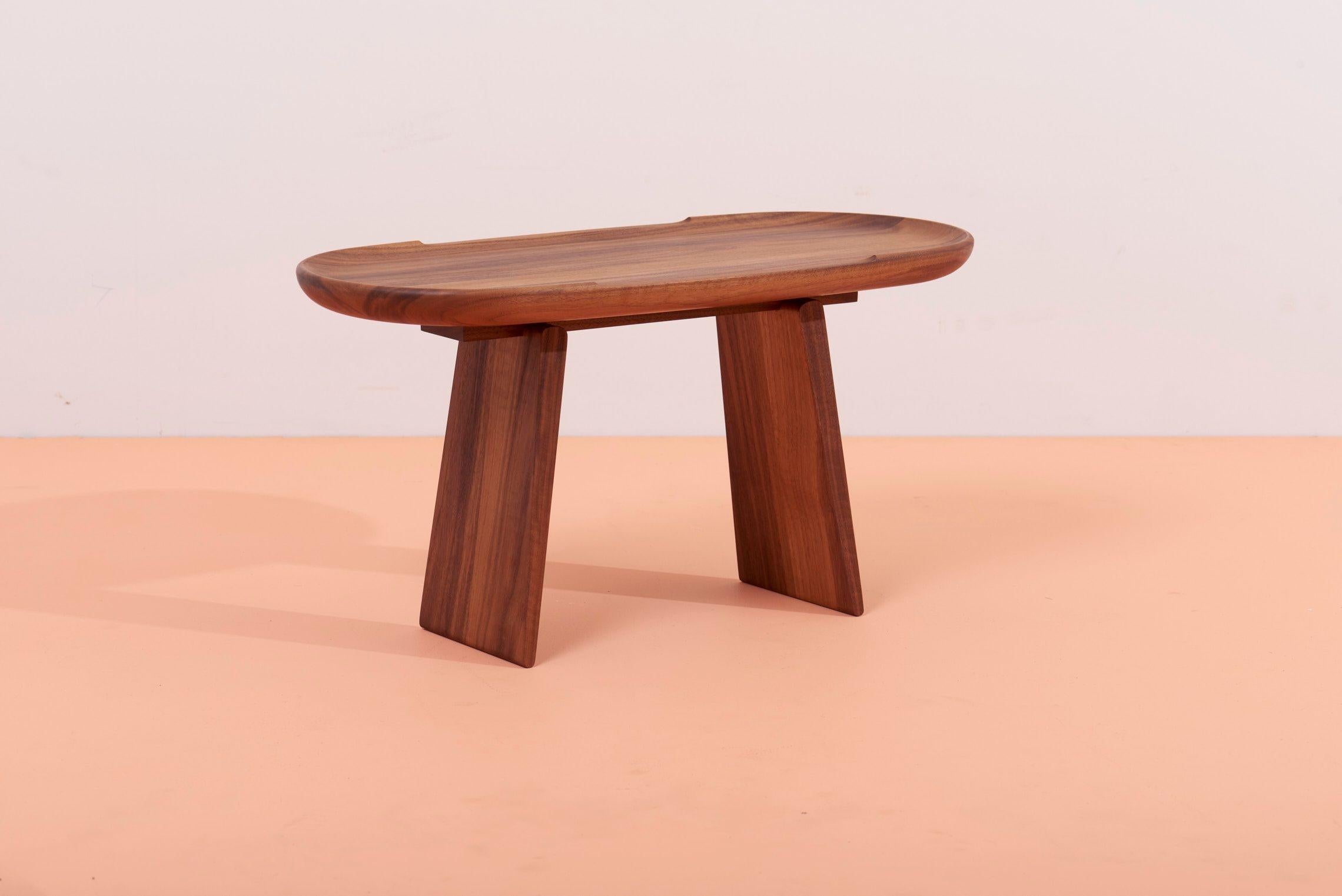 Carl Auböck #3511 Walnut Side Table, Austria, 2022 In New Condition For Sale In Berlin, DE