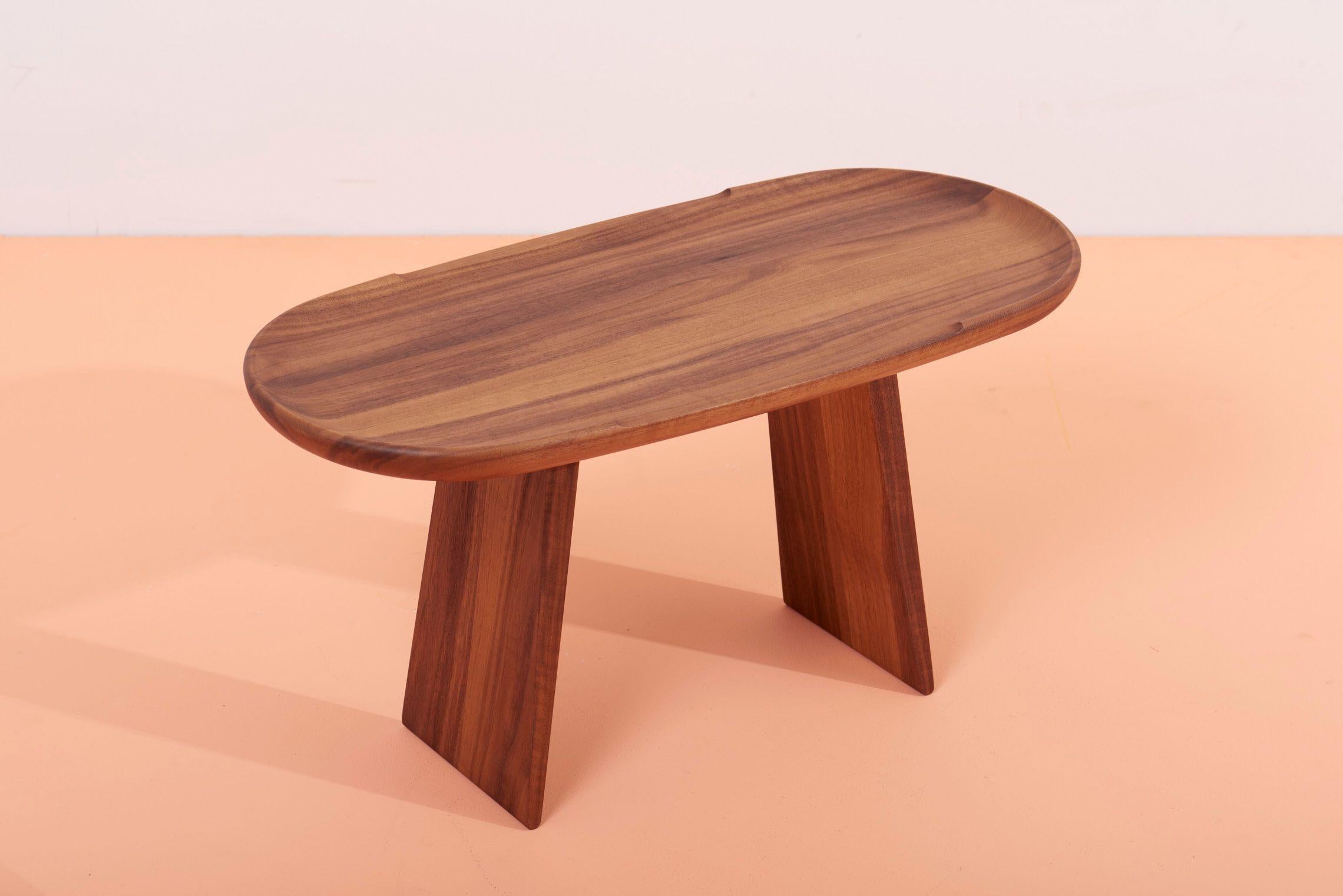 Contemporary Carl Auböck #3511 Walnut Side Table, Austria, 2022 For Sale