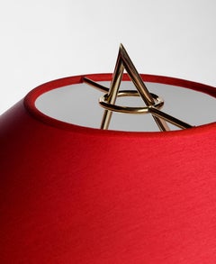 Carl Auböck #3715 "Scoop" Floor Lamp in White or Red, Austria