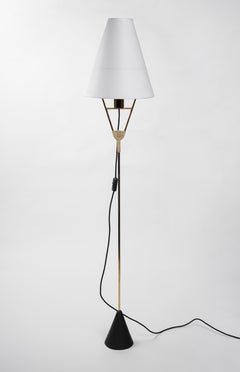 Vice Versa Floor Lamp by Werkstätte Carl Auböck, Brass, Mid-Century