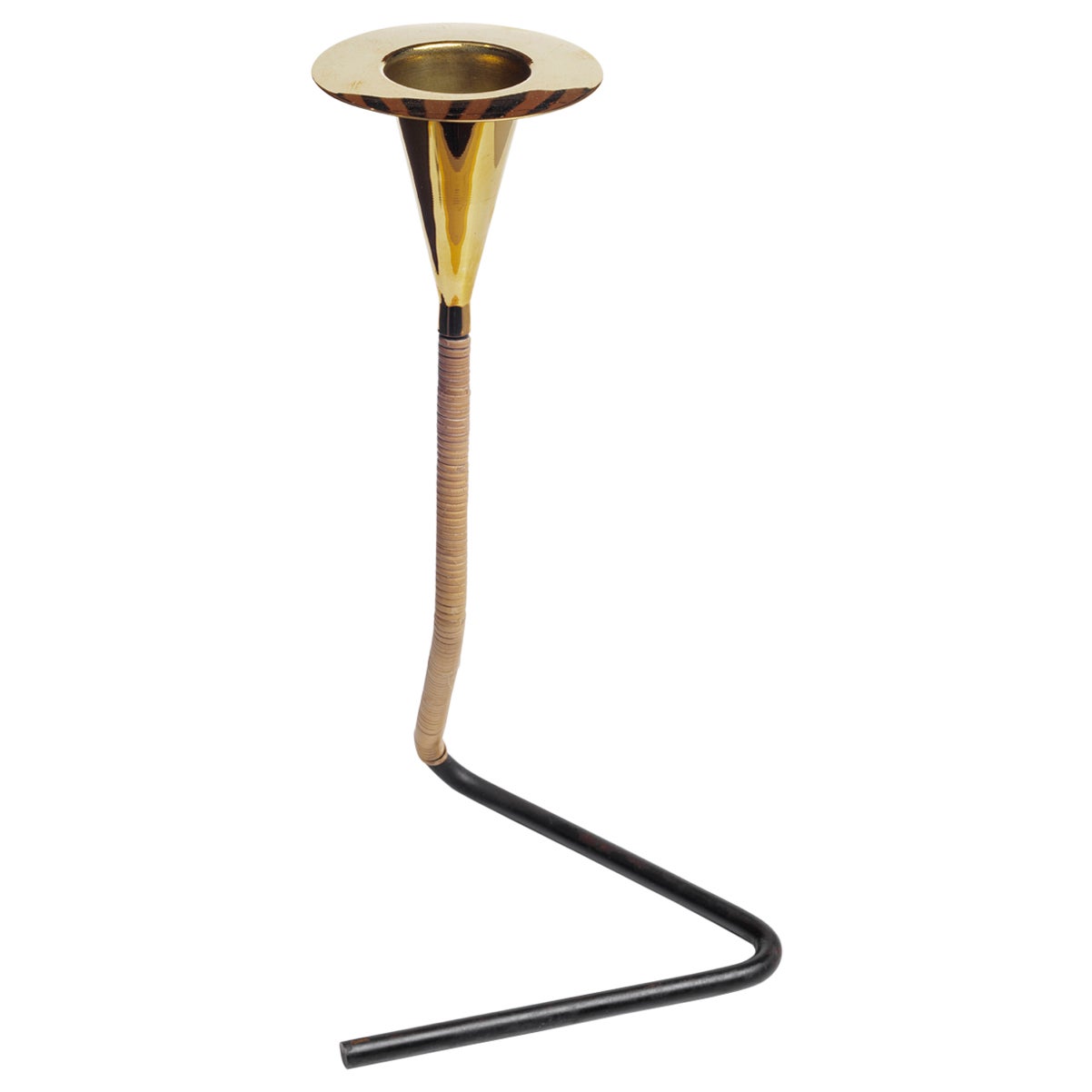 Carl Auböck #4162-2 Candlestick "Cobra", Austria 2022