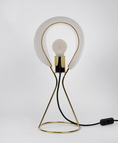 Mid-Century Modern Brass Table Lamp by Werkstätte Carl Auböck, Austria