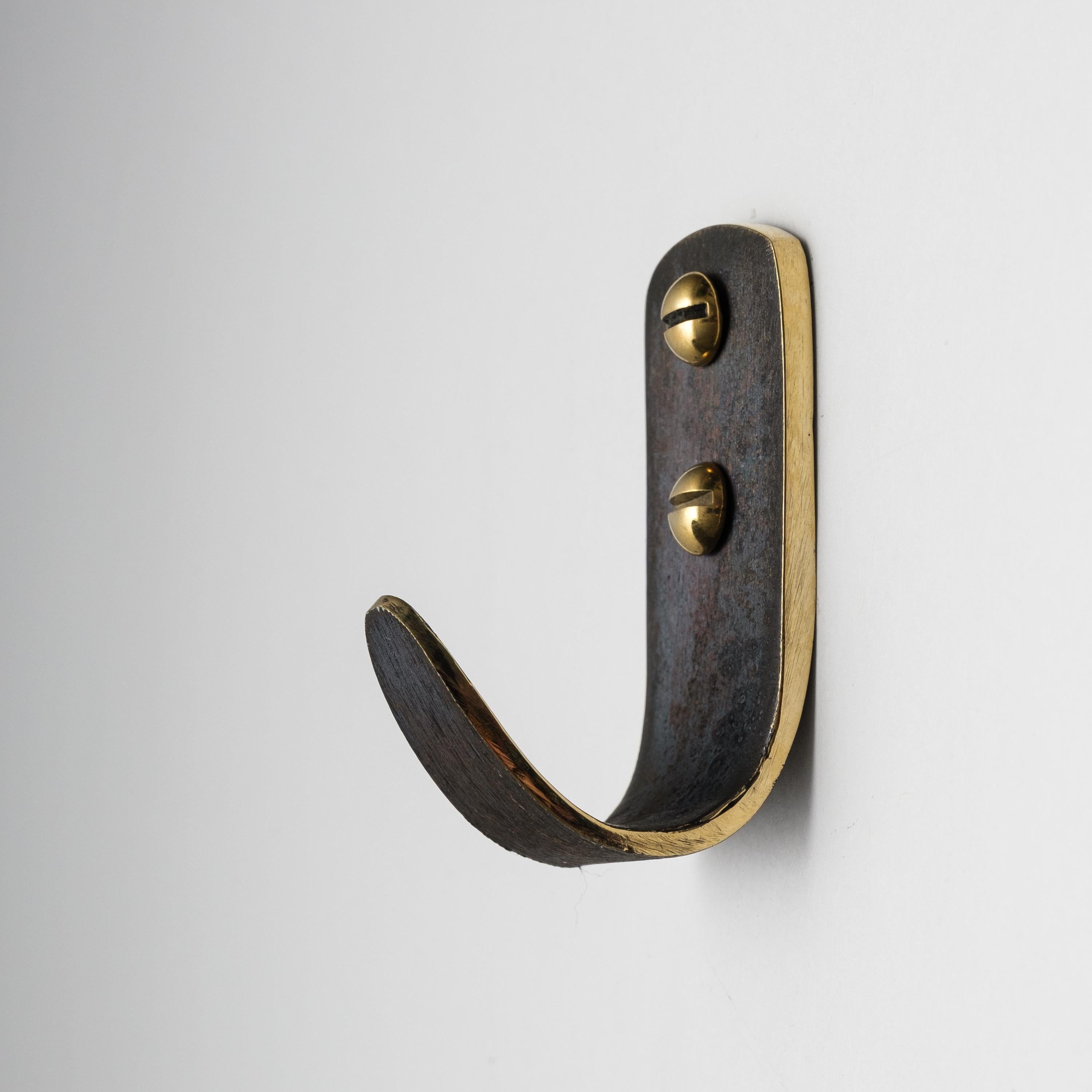 Carl Auböck #4330/1 Polished Brass Hook For Sale 2
