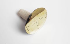 Carl Auböck #4682 Bottle Stopper "Face", Austria 2022