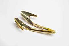 Mid-Century Modern Brass Wall Hook, Polished, Austria, 2022