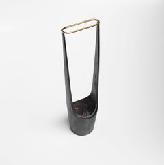 Carl Auböck #7228 Patinated Brass Vase with Ring, Austria, 2022