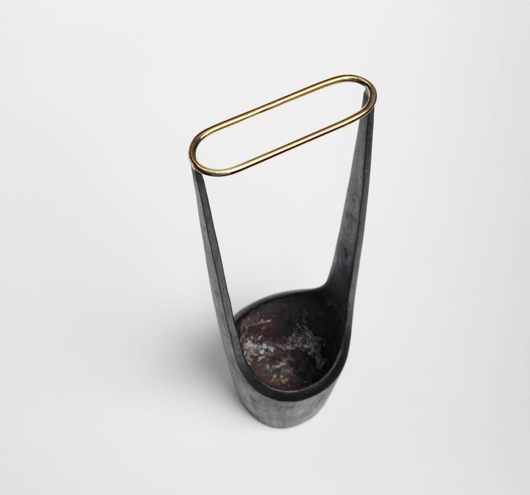 Austrian Carl Auböck #7228 Vase with Ring, Austria, 2022  For Sale
