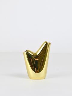 Carl Auböck Aorta Vase, Polished Brass, Austria