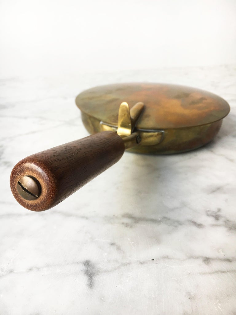 Carl Auböck Brass Ashtray Silent Butler Model '3709', Austria, 1950s at