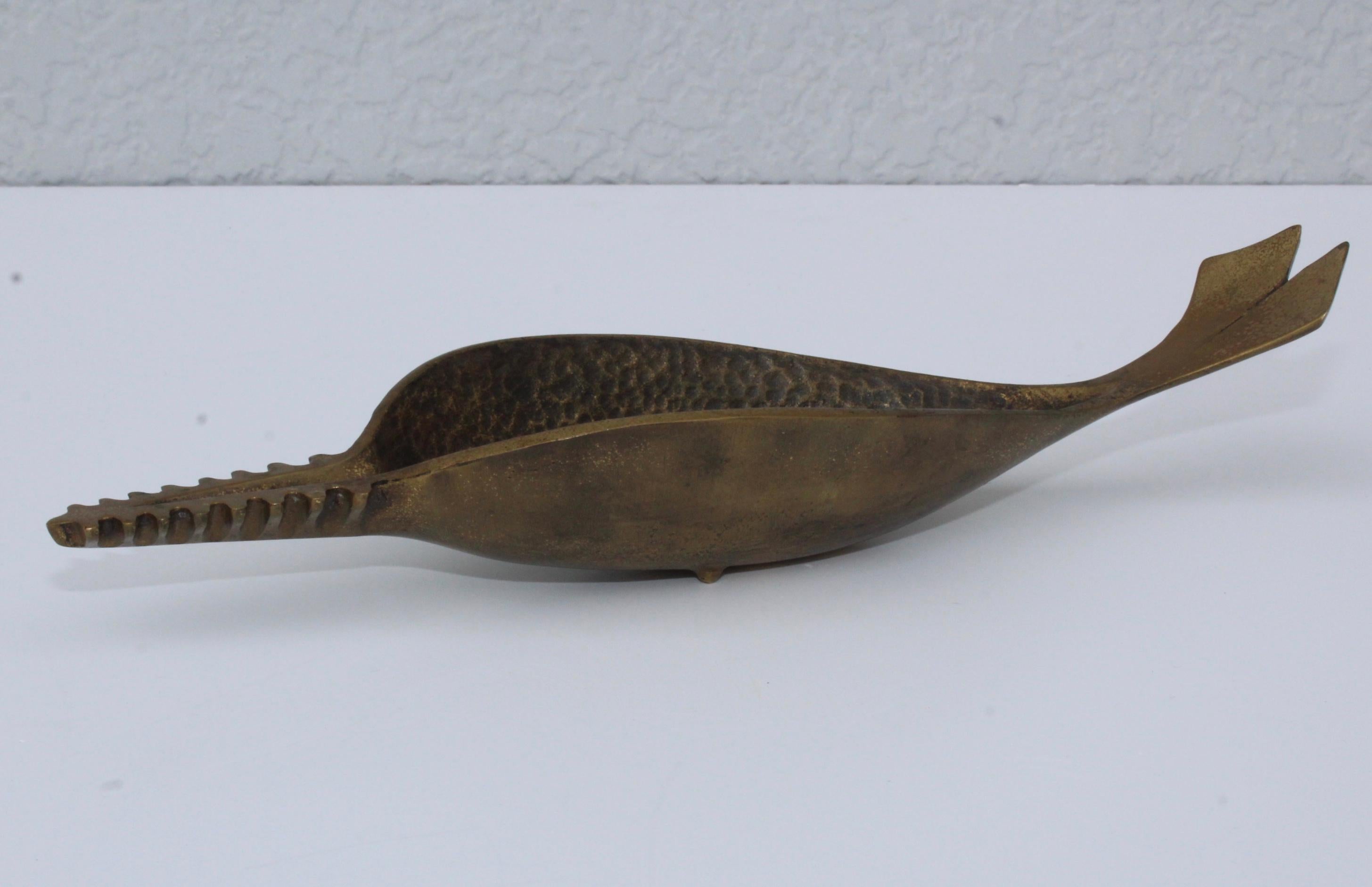 Carl Auböck Attributed Brass Fish Ashtray 8