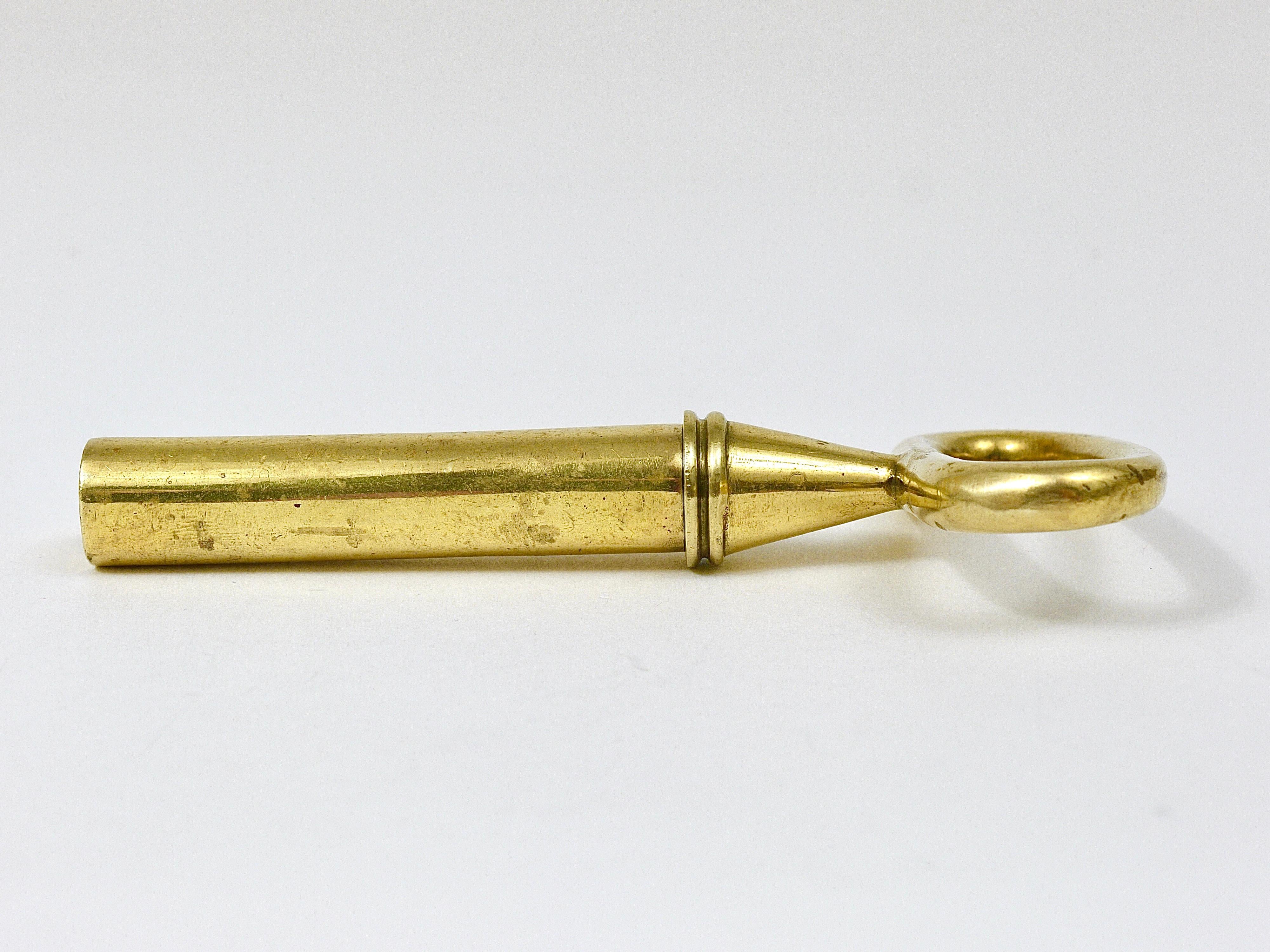 Carl Aubock Big Brass Key Cork Screw, Bottle Opener, Paperweight, Austria, 1950s For Sale 4