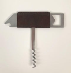 Carl Auböck, Bird, Bottle Opener in Stainless Steel and Leather, Amboss, 1960