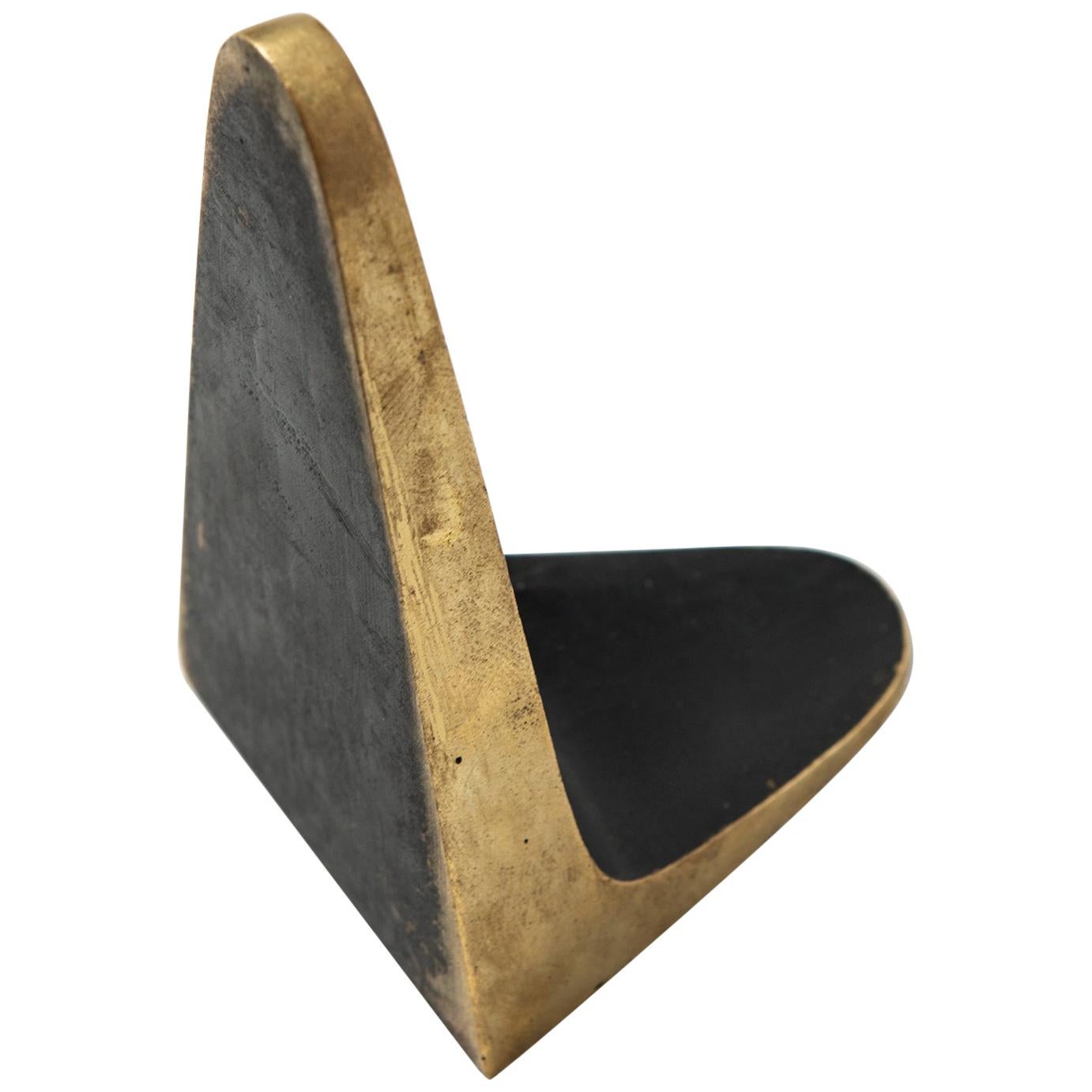 Carl Auböck Bookend in Brass by Illum Bolighus in Denmark