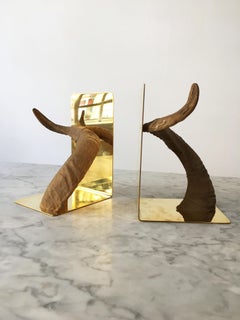 Carl Auböck Bookends Model 5672, Pair, Austria, 1950s
