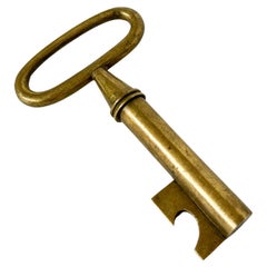 Carl Auböck Bottle Opener Brass Key Cork Screw Vienna Austria 1950s