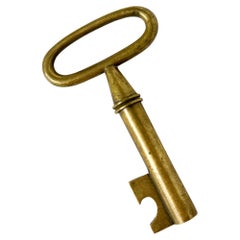 Carl Auböck Bottle Opener Brass Key Cork Screw Vienna Austria 1950s