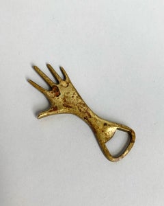 Carl Auböck Bottle Opener Hand Brass Mid-Century Austria Design, 1950s