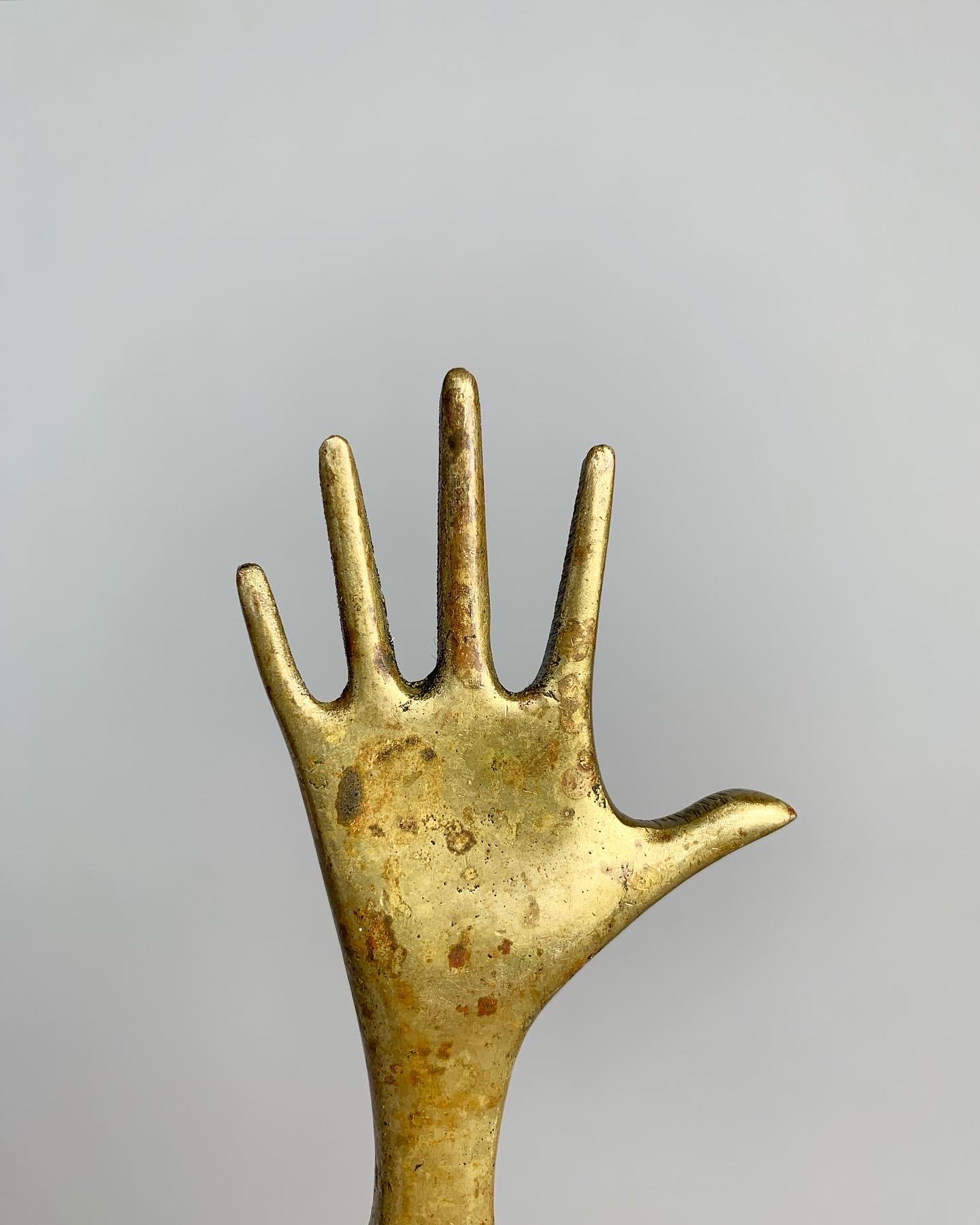 Carl Auböck Bottle Opener Hand Brass Mid-Century Austria Design, 1950s 1
