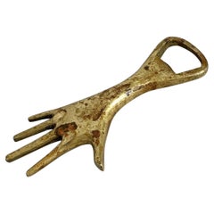 Carl Auböck Bottle Opener Hand Brass Mid-Century Austria Design, 1950s
