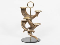 Carl Auböck Brass and Horn Candelabrum