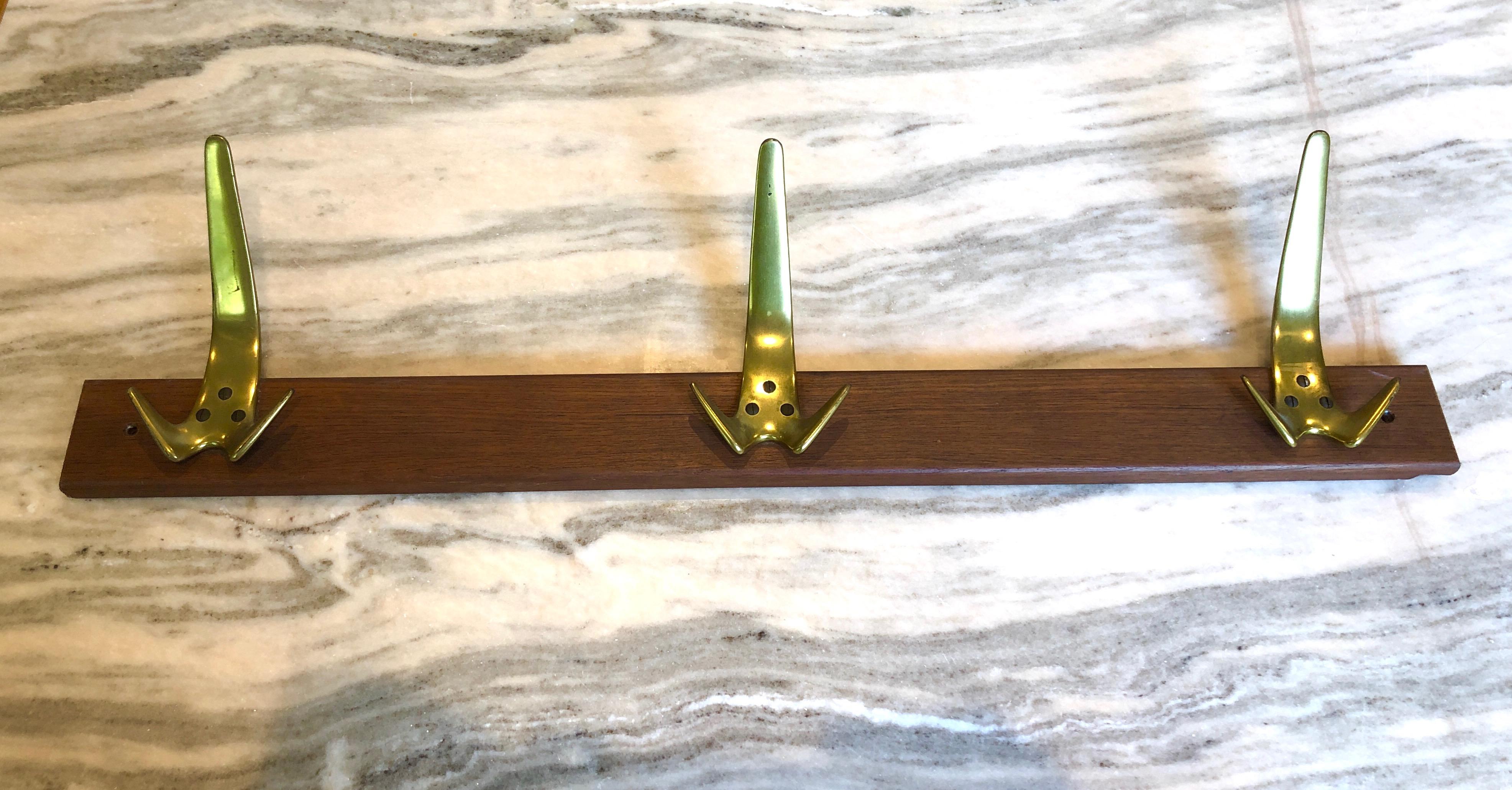 Carl Aubock Brass Coat Rack For Sale 1