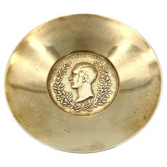 Carl Aubock Brass Coin Bowl. Mod. Nr. 4566, 1950s