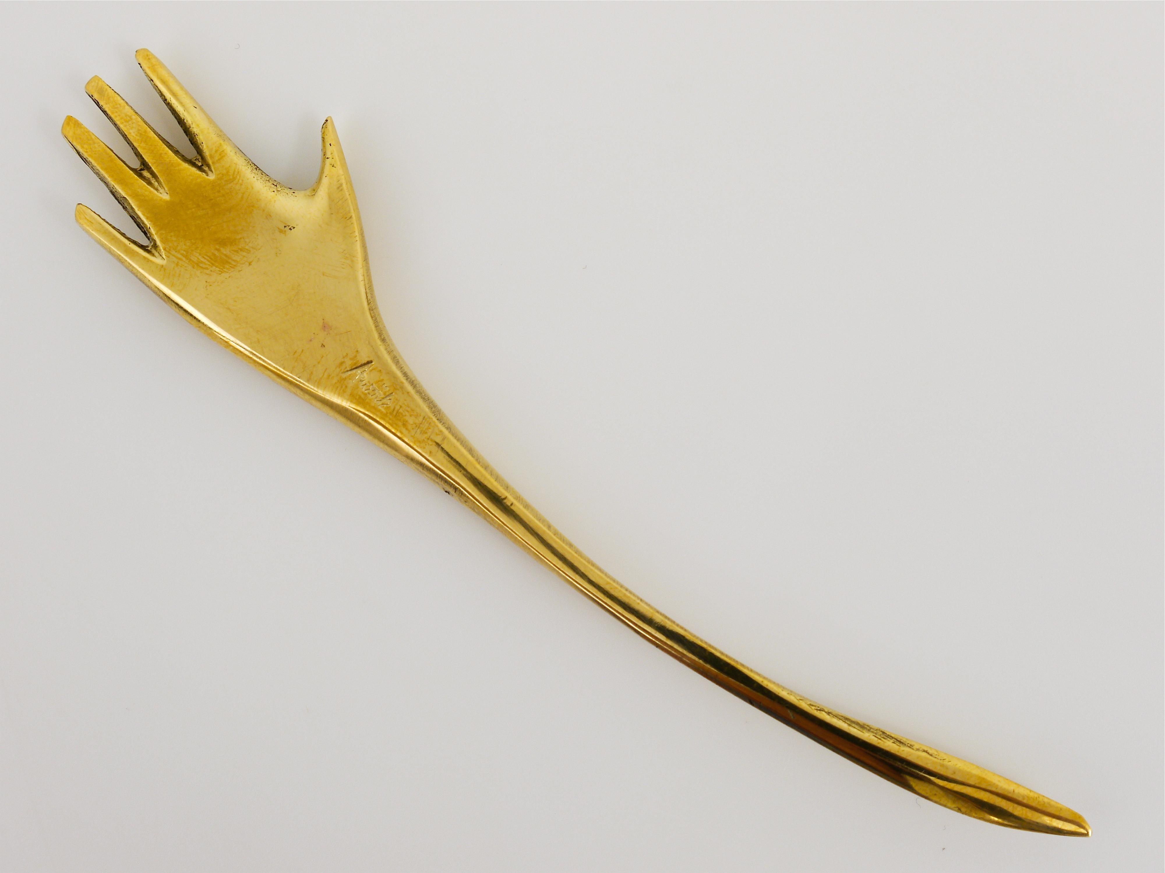 Carl Auböck Brass Hand Letter Opener Letter Knife #7208 For Sale 4