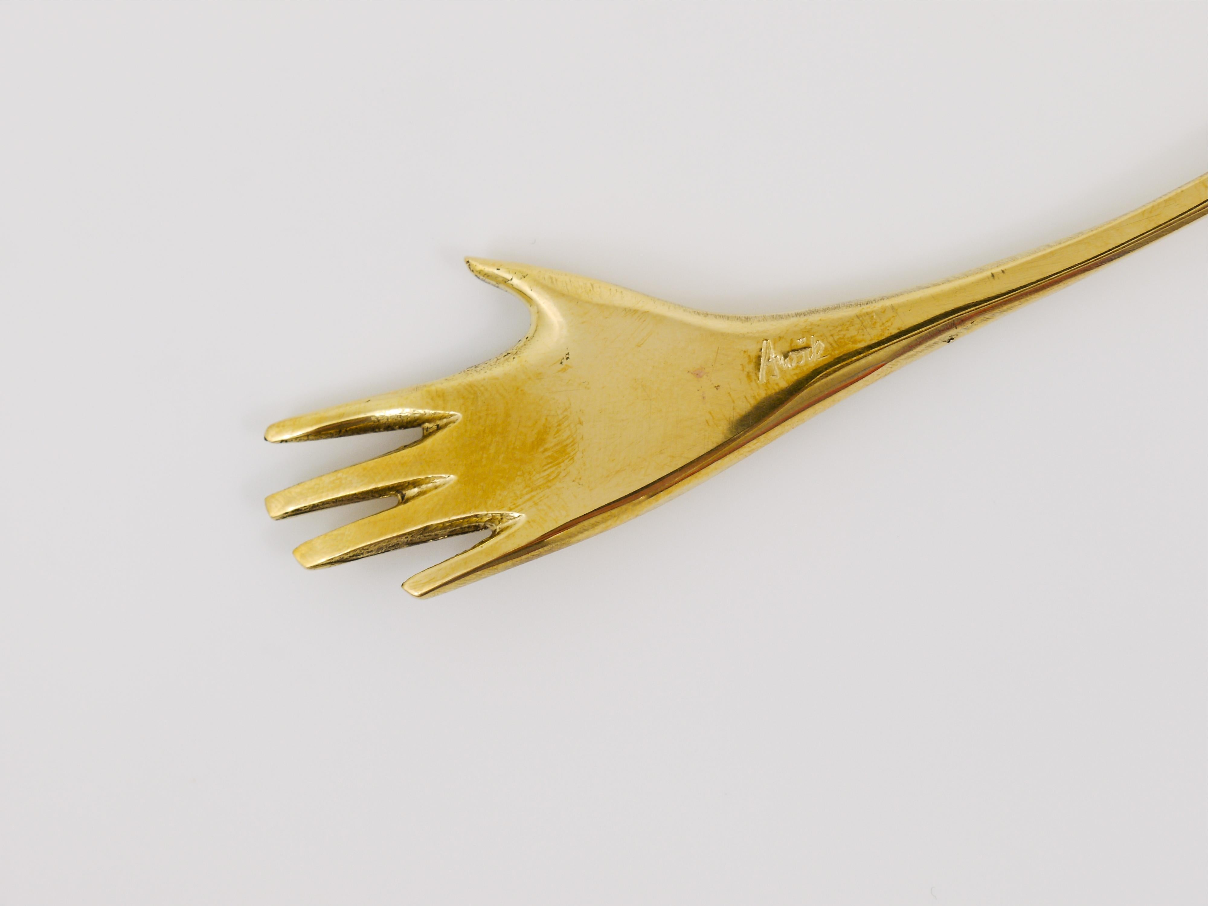 Carl Auböck Brass Hand Letter Opener Letter Knife #7208 For Sale 3