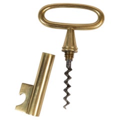 Vintage Carl Auböck Brass Key Corkscrew