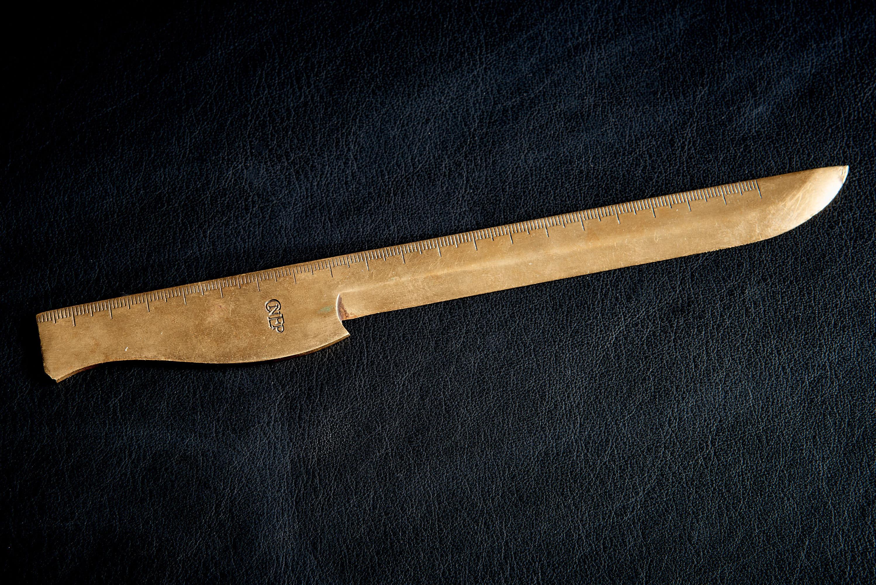 Carl Auböck Brass Letter Opener for Hermes, Mid-Century Modern