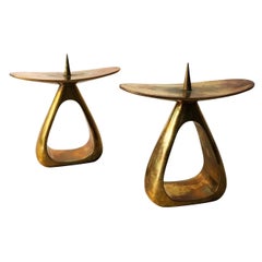 Carl Auböck Candlestick, Model 3600 Pair, Austria, 1950s