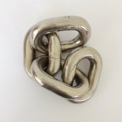 Carl Aubock Chain Paperweight Sculpture, circa 1960, Austria