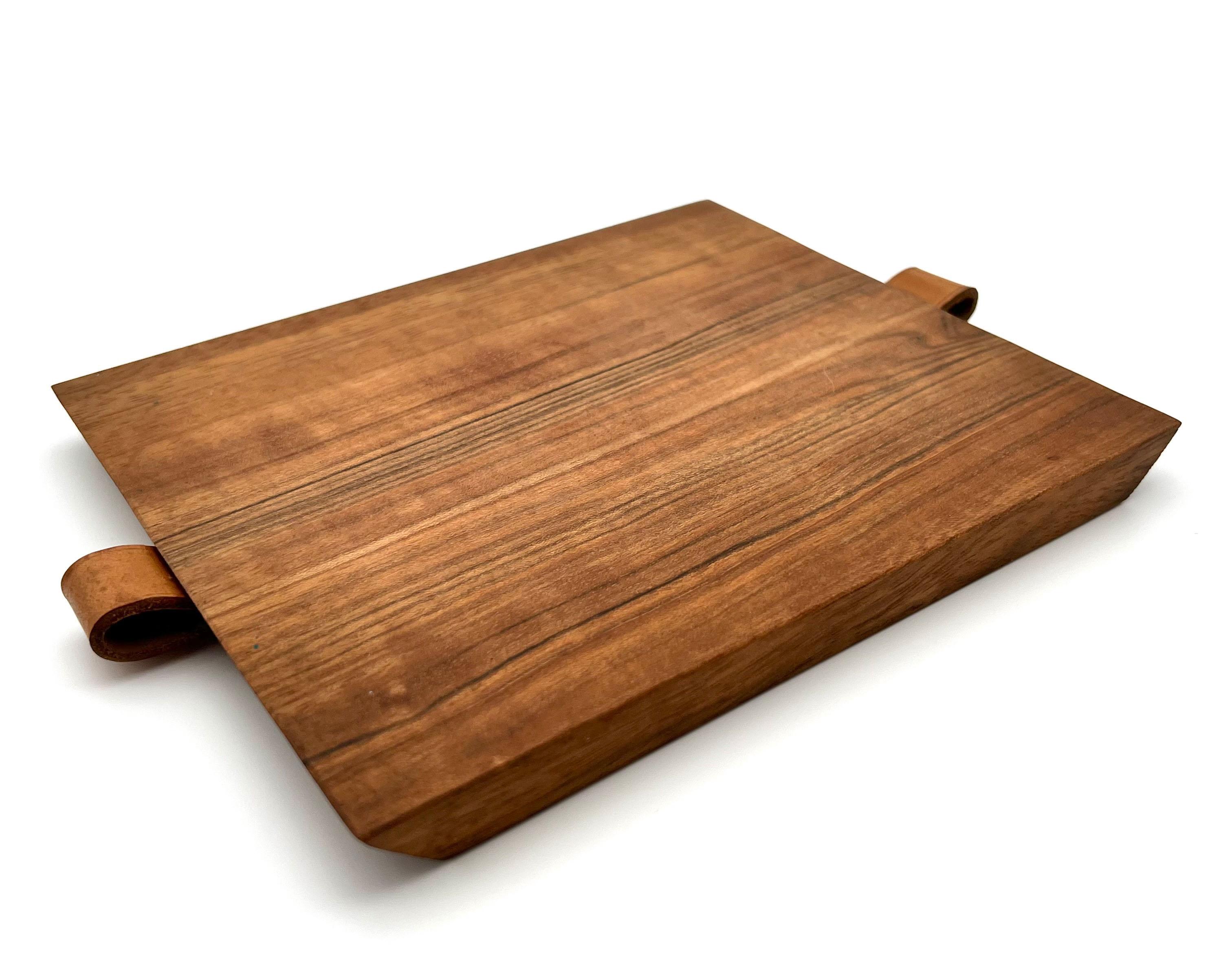 Mid-20th Century Carl Aubock Cutting Board & Knife and Fork Set. 1950s For Sale
