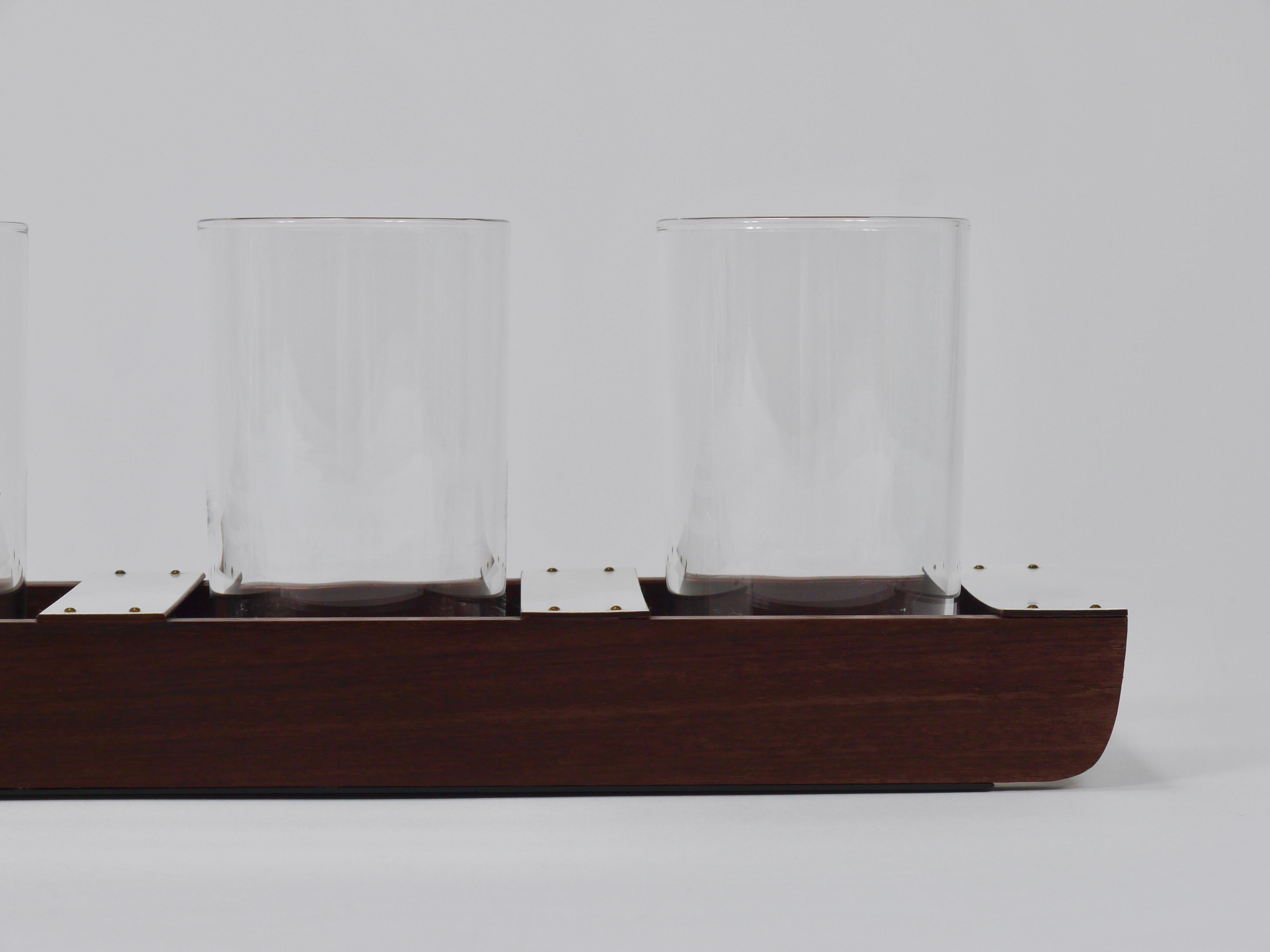 Austriaco Porta bicchieri Carl Auböck, Wood, Austria 1960 in vendita