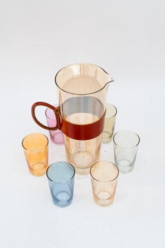 Carl Auböck drinking jug with 6 glasses around 1950s
