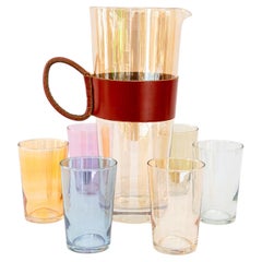 Carl Auböck drinking jug with 6 glasses around 1950s