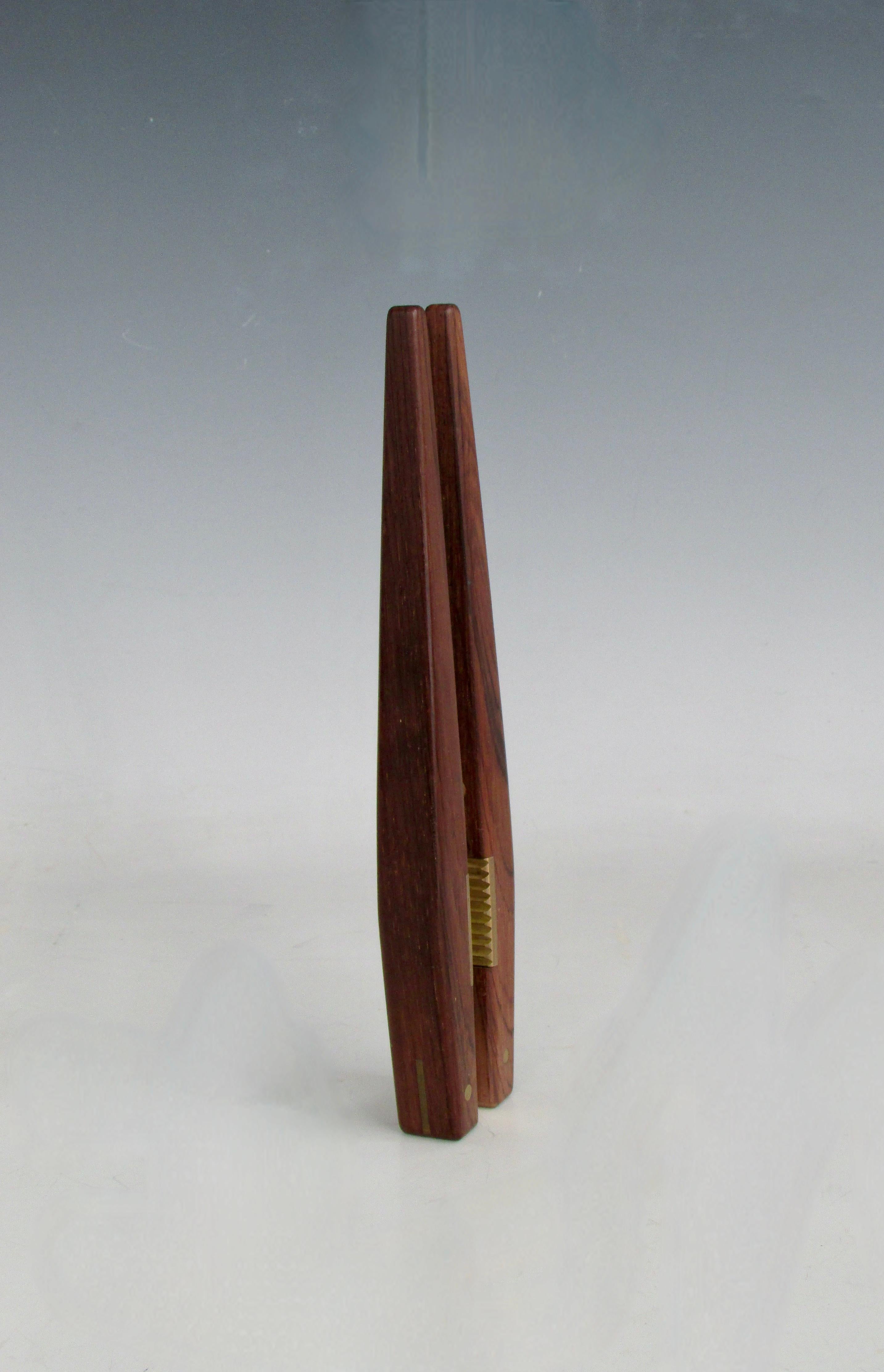 Carl Aubock Ära Poul Knudsen Rosenholz mit Messing Nussknacker im Zustand „Gut“ im Angebot in Ferndale, MI