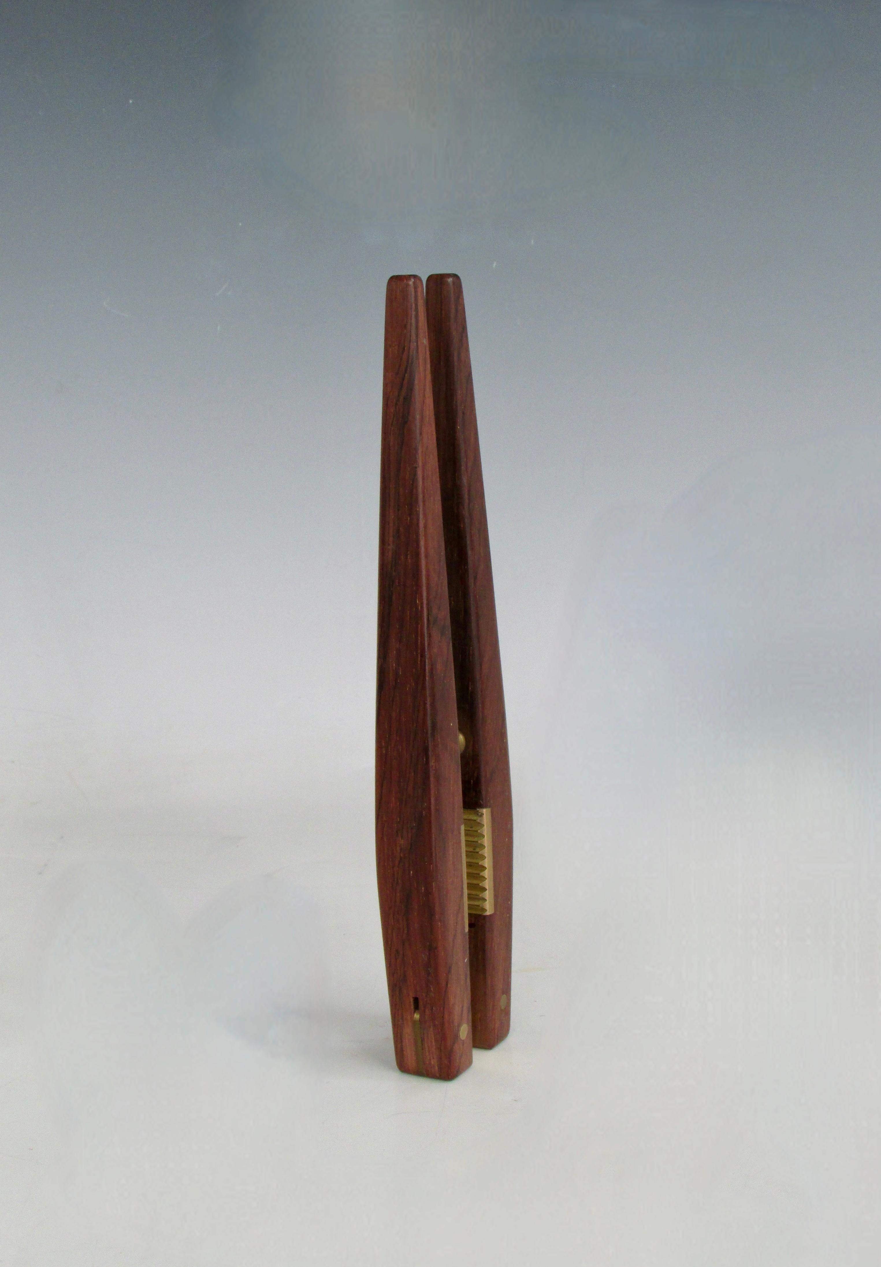 Carl Aubock Ära Poul Knudsen Rosenholz mit Messing Nussknacker im Angebot 1