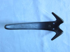 Carl Auböck Five Midcentury Patinated Brass Wall Coat Hooks, 1950s, Austria