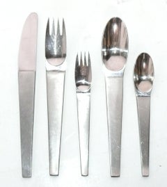 Carl Aubock for Amboss 35 Piece Flatware Set Mid Century Modern