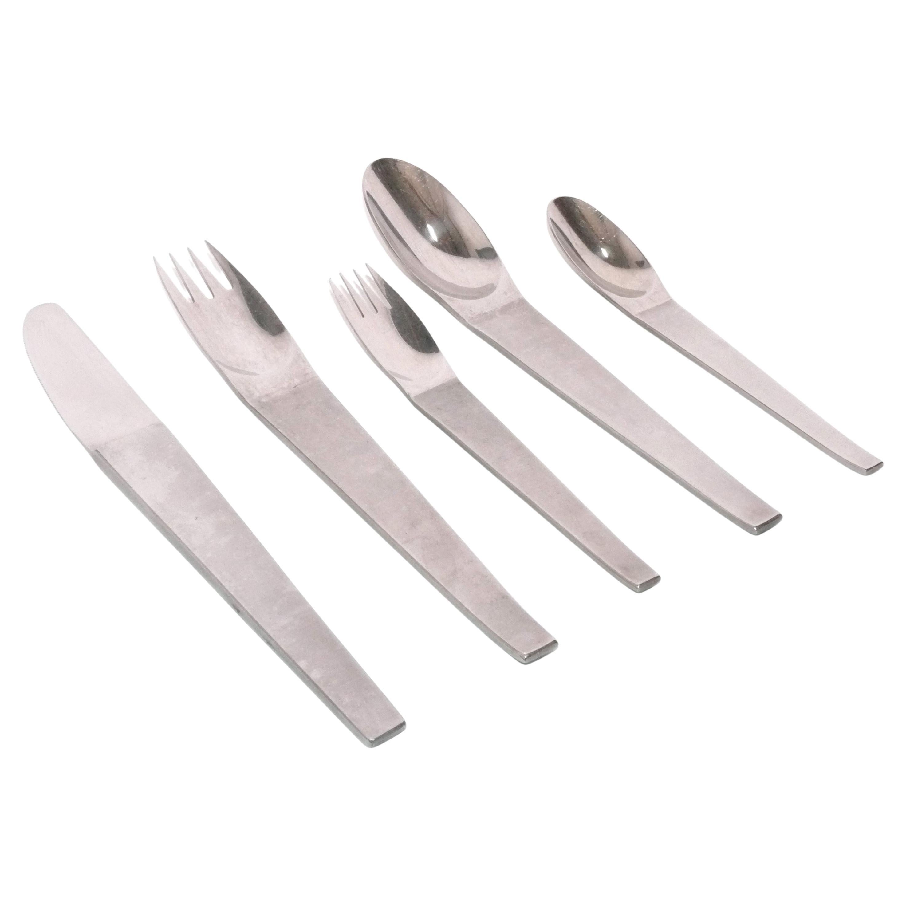 Carl Aubock for Amboss 35 Piece Flatware Set Mid Century Modern