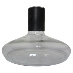 Carl Auböck Vase aus Glas und Leder, Österreich 1960er Jahre