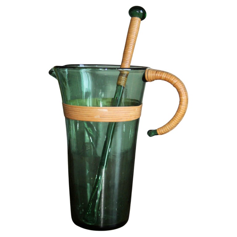 Carl Auböck Green Glass Carafe For Sale at 1stDibs