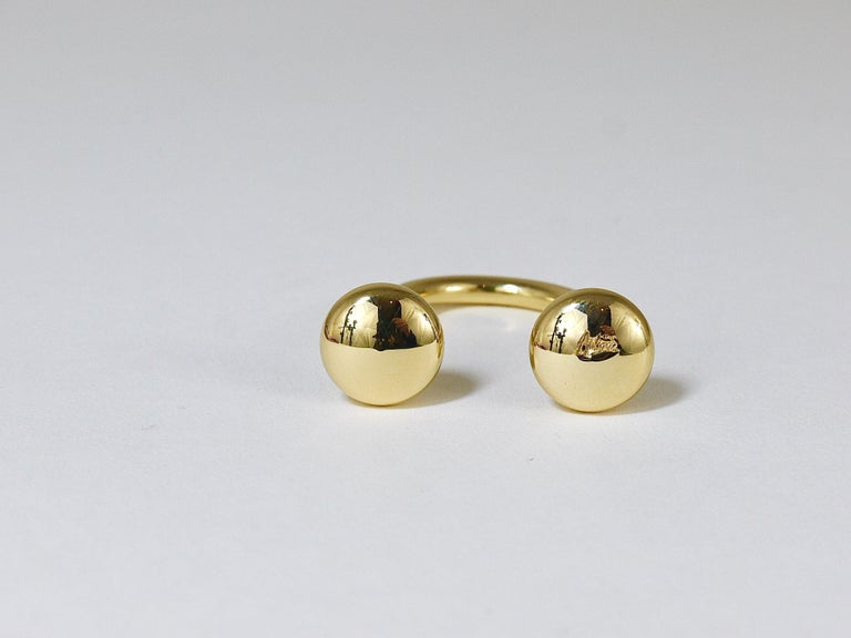 Carl Auböck “U” Key Ring Polished Brass