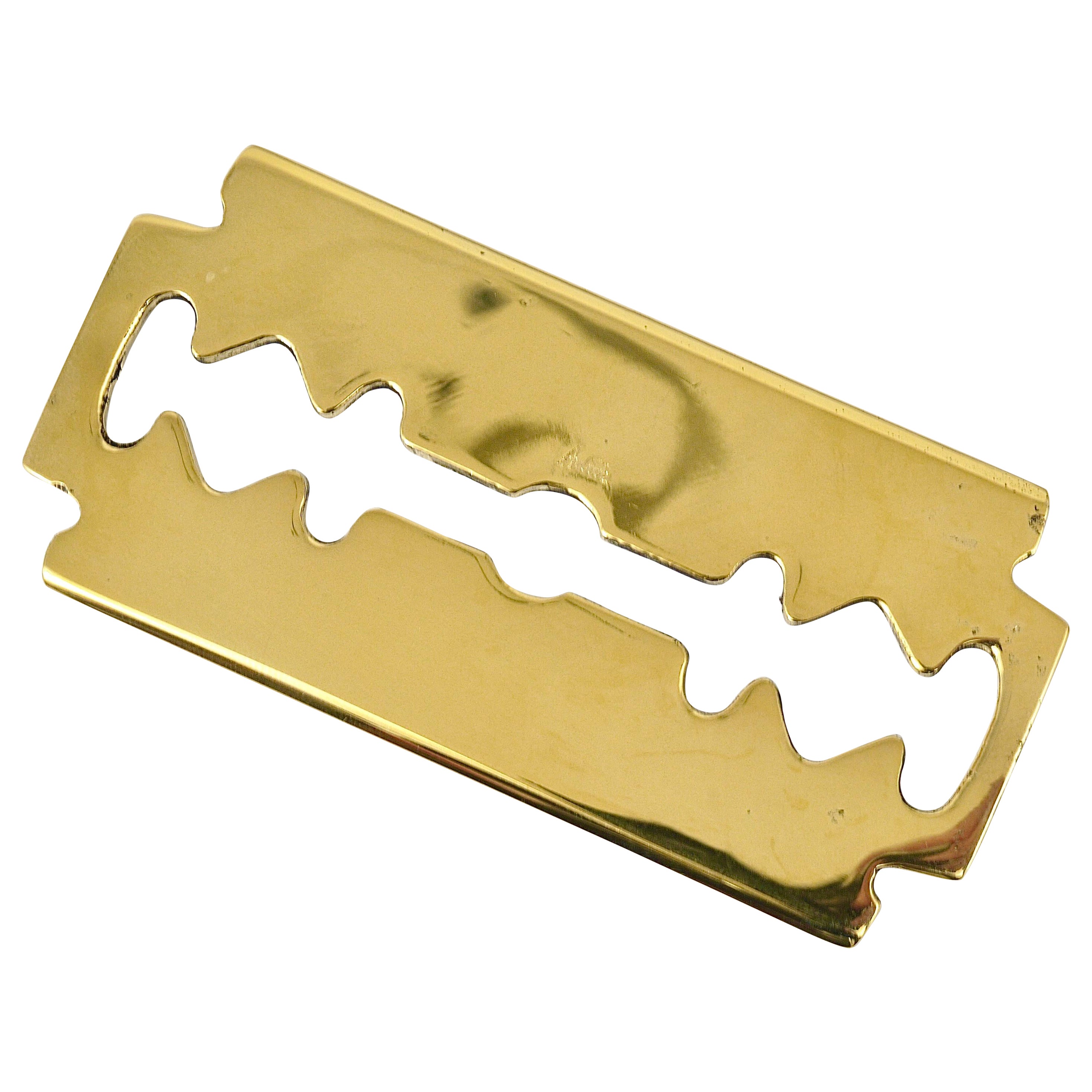 Carl Auböck Handcrafted Razor Blade Brass Paperweight #5378, Austria